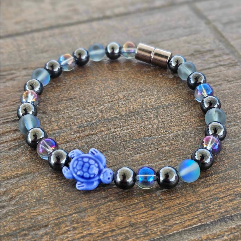 Deep Blue Sea Turtle Magnetic Bracelet Anklet
